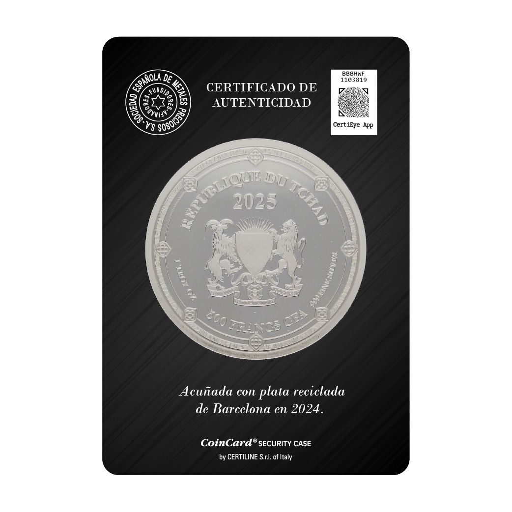 1 onza Republica del Chad - Colón