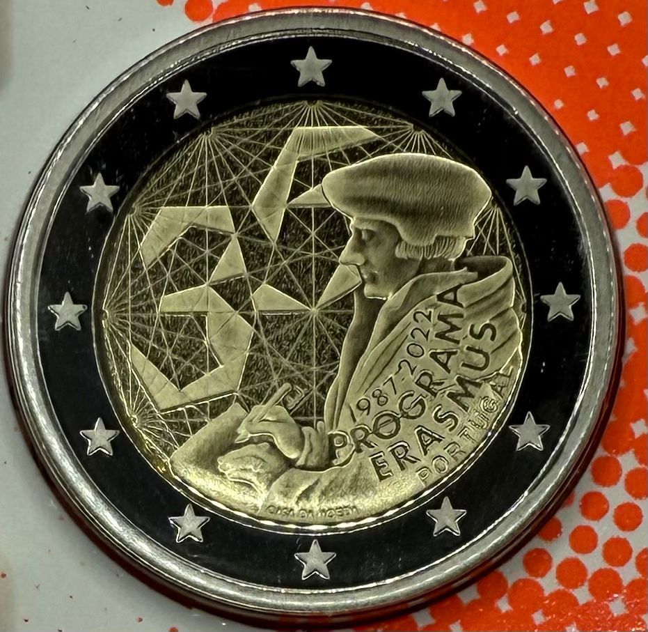 Proof 2 euro Portugal 2022 - Programa Erasmus
