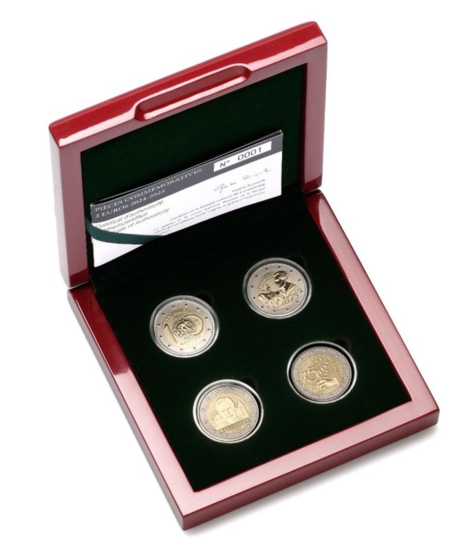 Proof Inverse 4x2 euro Luxemburgo 2025 y 2024