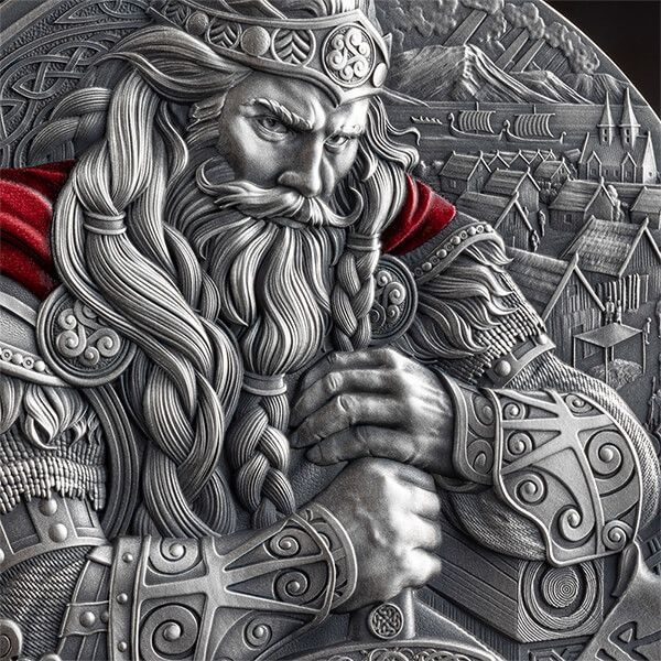 Antique Finish 5 dollar Cameroon 2025 - Harald Fairhair