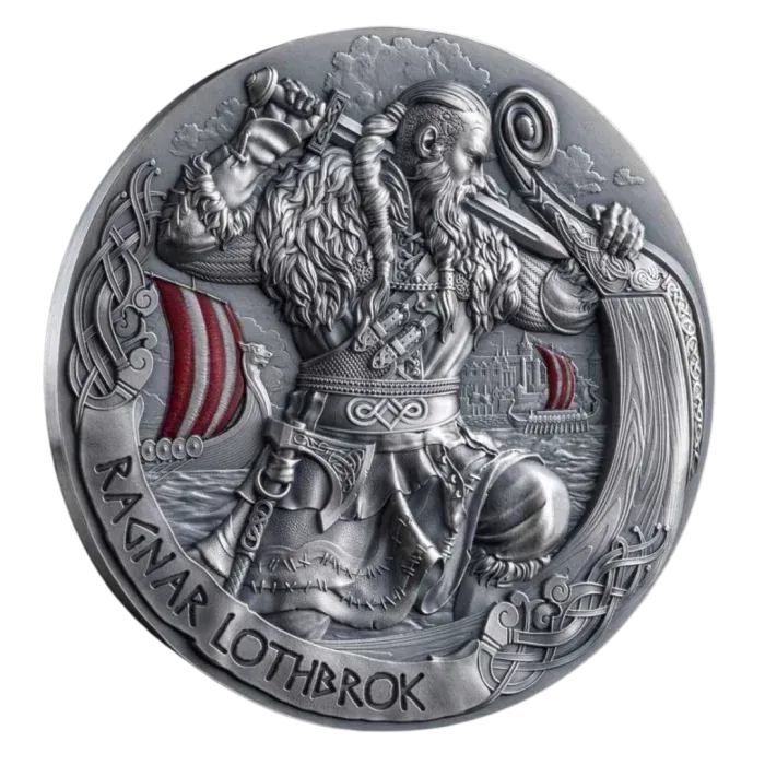 Antique Finish 5 dollar Cameroon 2024 - Ragnar Lothbrok