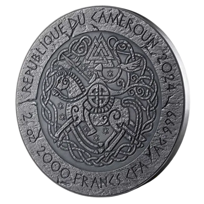 Antique Finish 5 dollar Cameroon 2024 - Ragnar Lothbrok