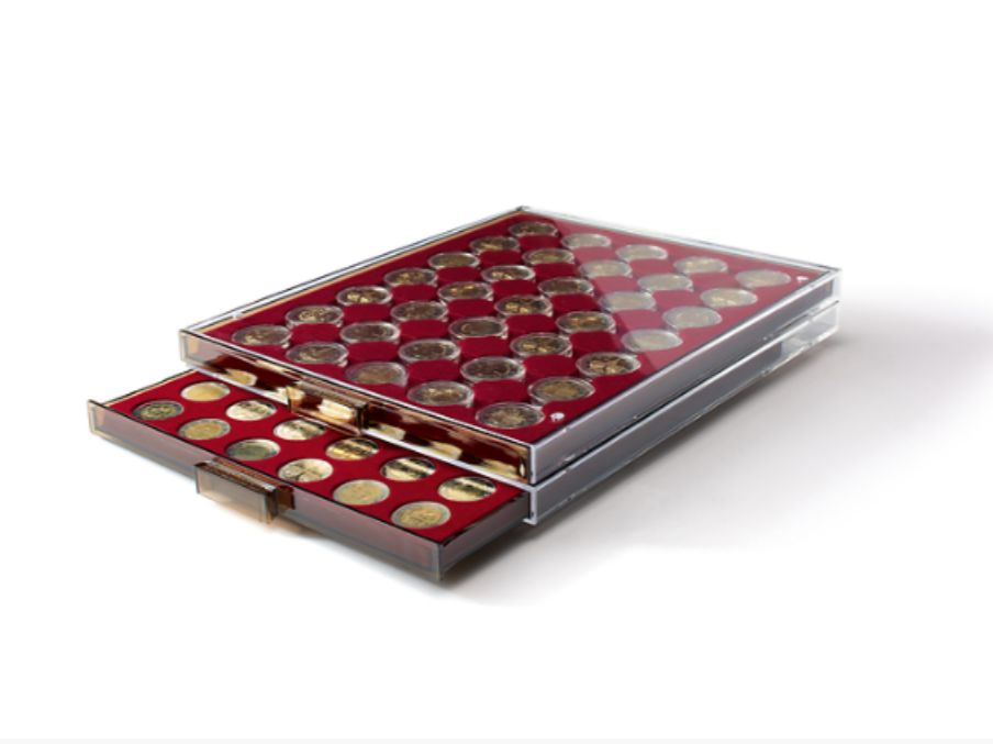 Cajas para cápsulas de monedas - 26mm (Perfecta para monedas de 2 euro)