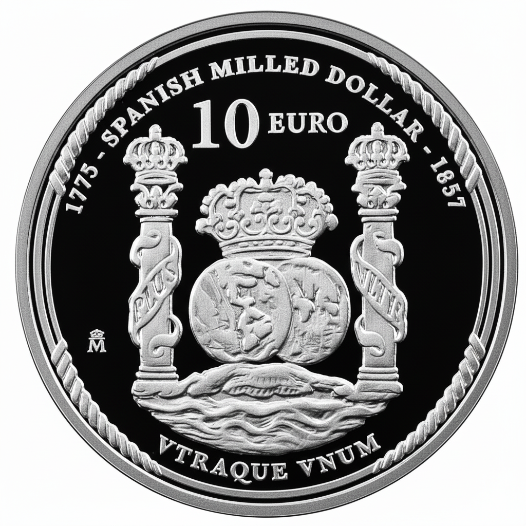 Proof 10 euro España 2025 - Primer Dólar americano