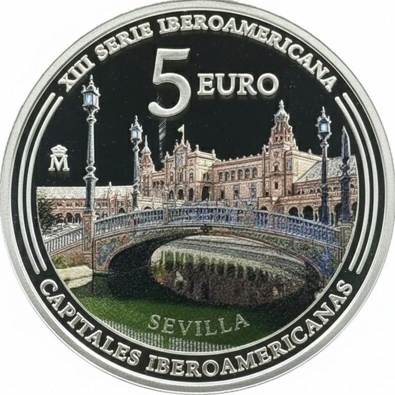 Proof 5 euro España 2024 - Serie Iberoamericana Sevilla