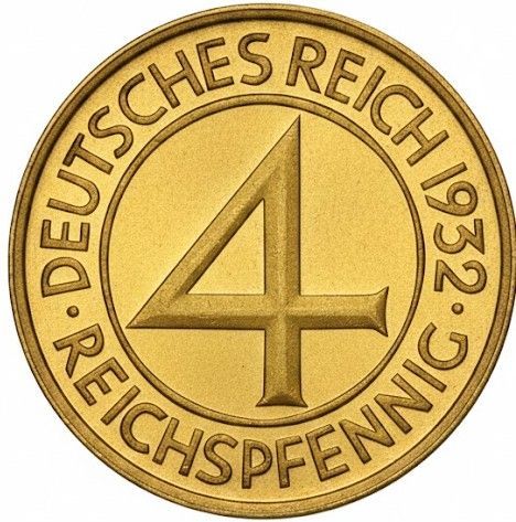 Moneda de oro Alemania (1/200 oz)