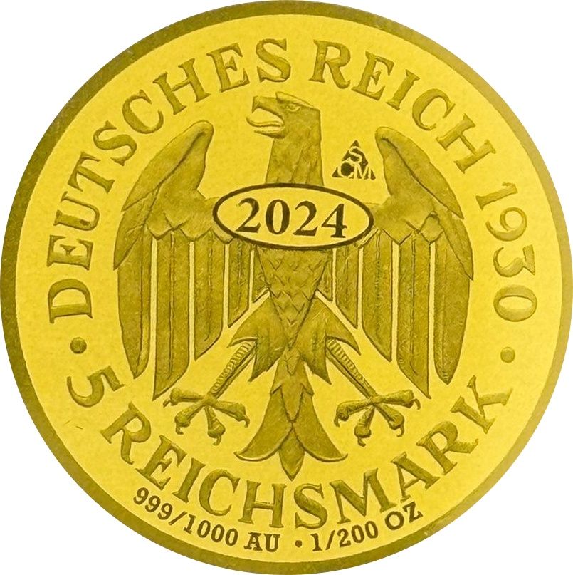 Moneda de oro Alemania (1/200 oz)