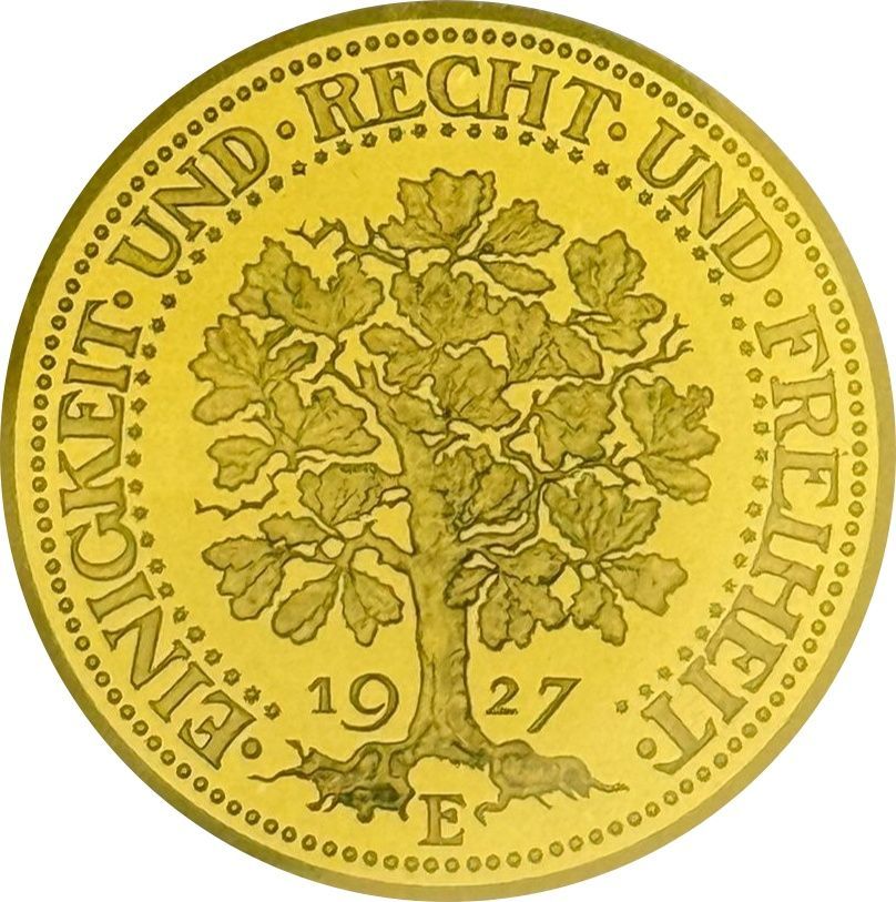 Moneda de oro Alemania (1/200 oz)