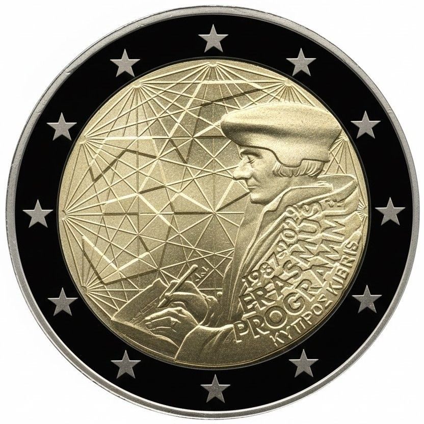 Proof 2 euro Chipre 2022 - Programa Erasmus
