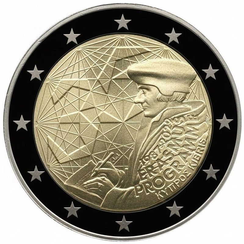 Proof 2 euro Chipre 2022 - Programa Erasmus