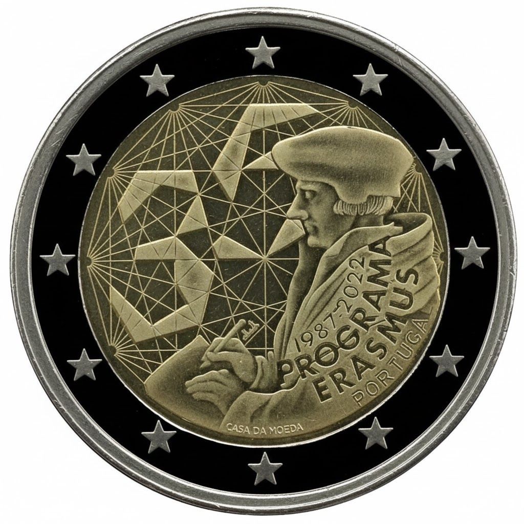 Proof 2 euro Portugal 2022 - Programa Erasmus