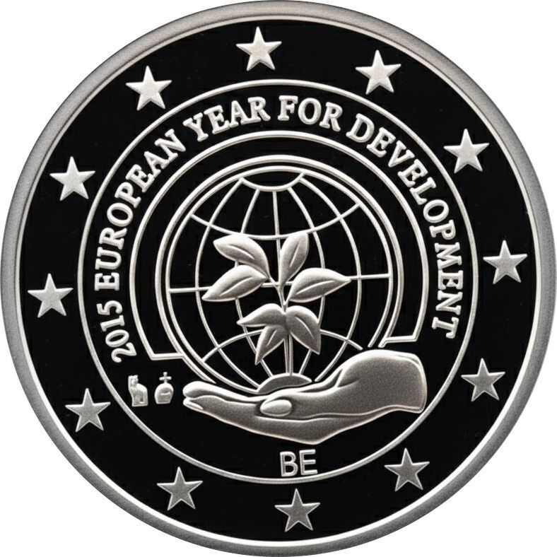 Proof 2 euro Belgica 2015 - Año Europeo del Desarrollo