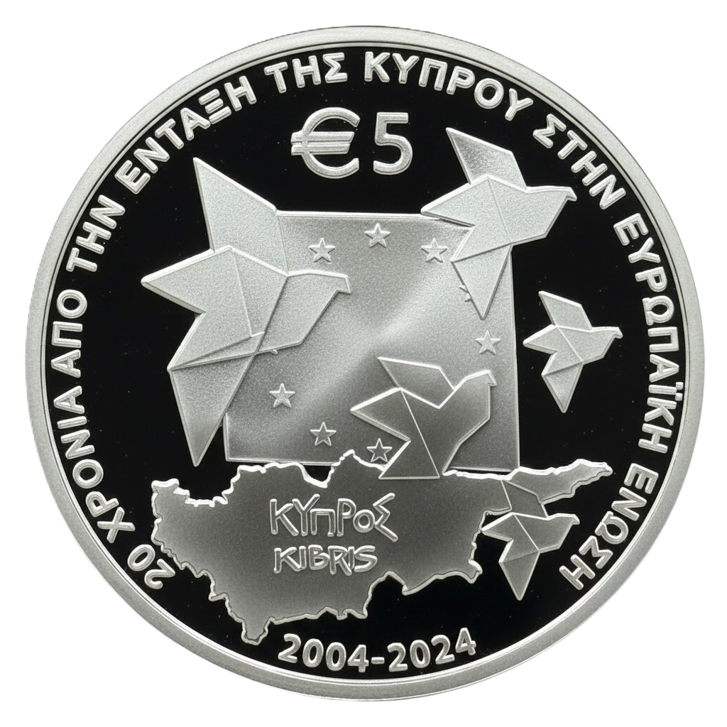 Proof 5 euro Chipre 2024 - Adhesión a la Unión Europea