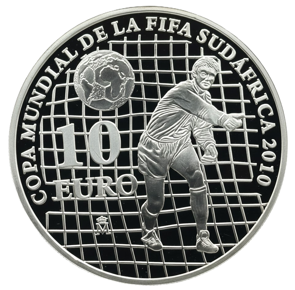 Proof 10 euro España 2009 - Copa Mundial de la FIFA Sudáfrica
