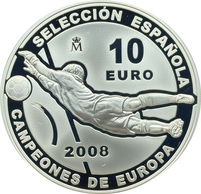 Proof 10 euro España 2008 - Campeones de Europa 2008 Proof 10 euro España 2008 - Campeones de Europa 2008