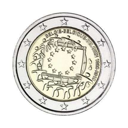 UNC 2 euro Belgica 2015 - Bandera de la Unión Europea