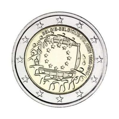 UNC 2 euro Belgica 2015 - Bandera de la Unión Europea UNC 2 euro Belgica 2015 - Bandera de la Unión Europea