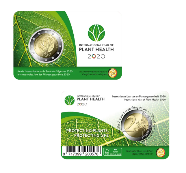 Coincard 2 euro Belgica 2020 - Sanidad Vegetal