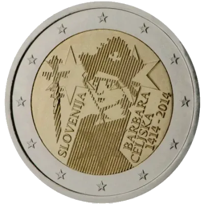 UNC 2 euro Eslovenia 2014 - Bárbara de Celje