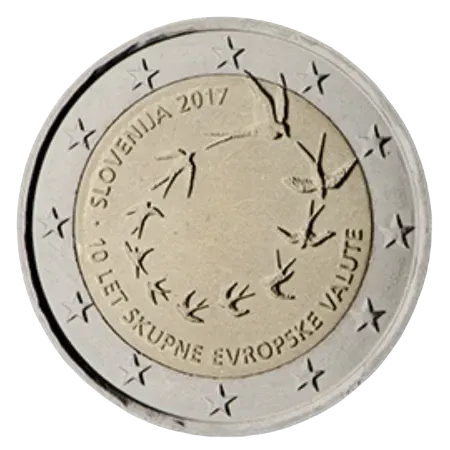 UNC 2 euro Eslovenia 2017 - Introducción del Euro