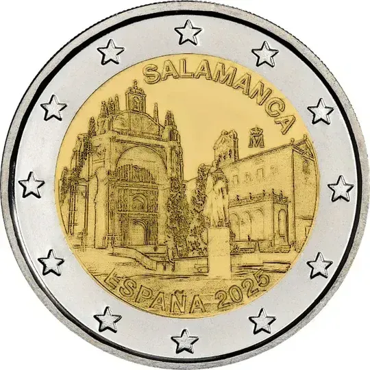 UNC 2 euro España 2025 - Ciudad Vieja de Salamanca