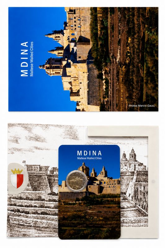 Coincard 2 euro Malta 2025 - Ciudad de Mdina