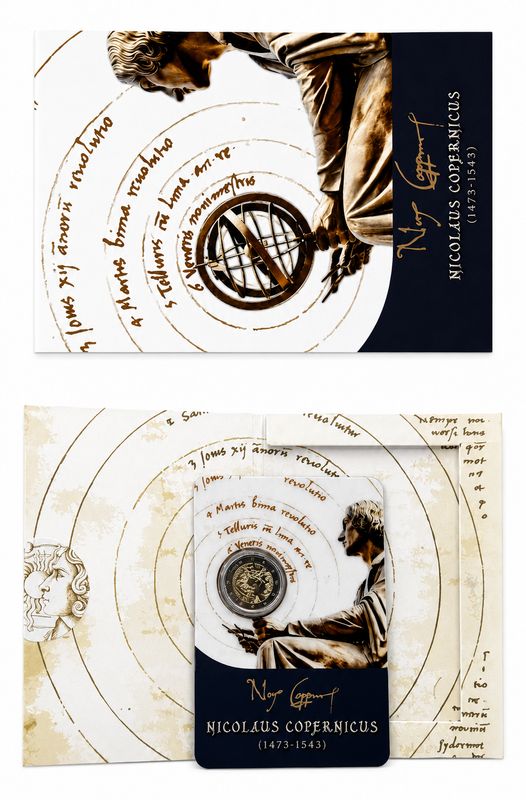 Coincard 2 euro Malta 2023 - Nicolás Copérnico