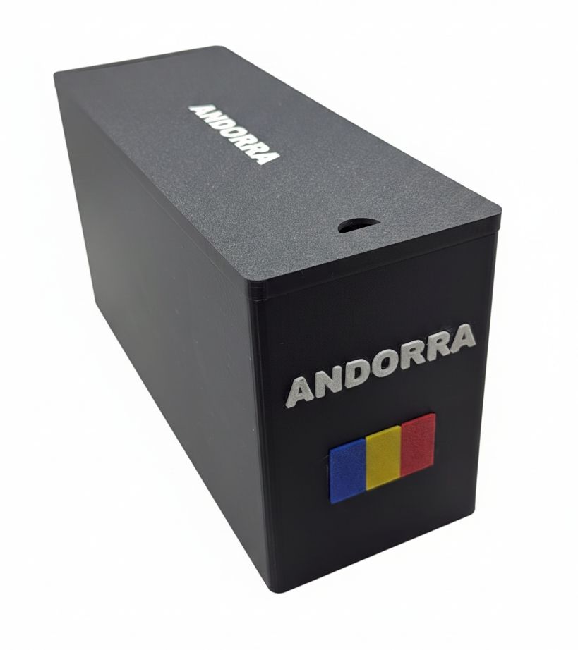 Caja para almacenamiento de 2 euro Andorra