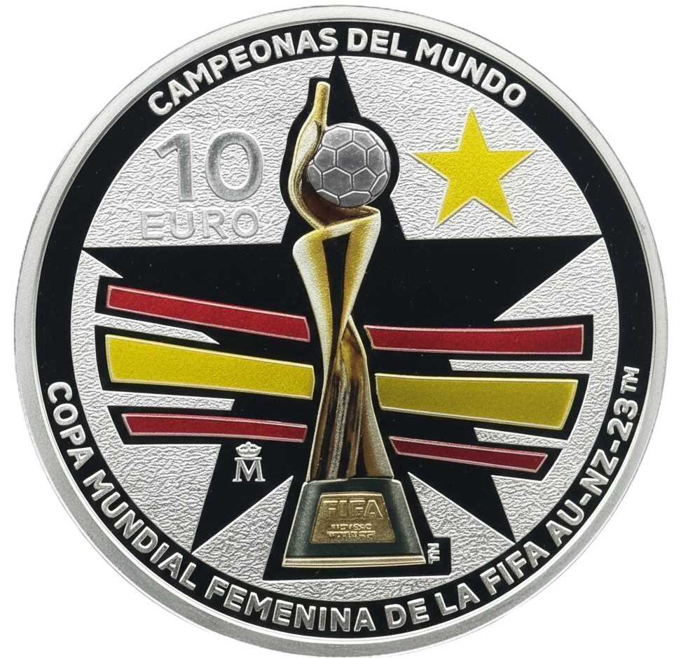 Proof 10 euro España 2023 - Campeonas