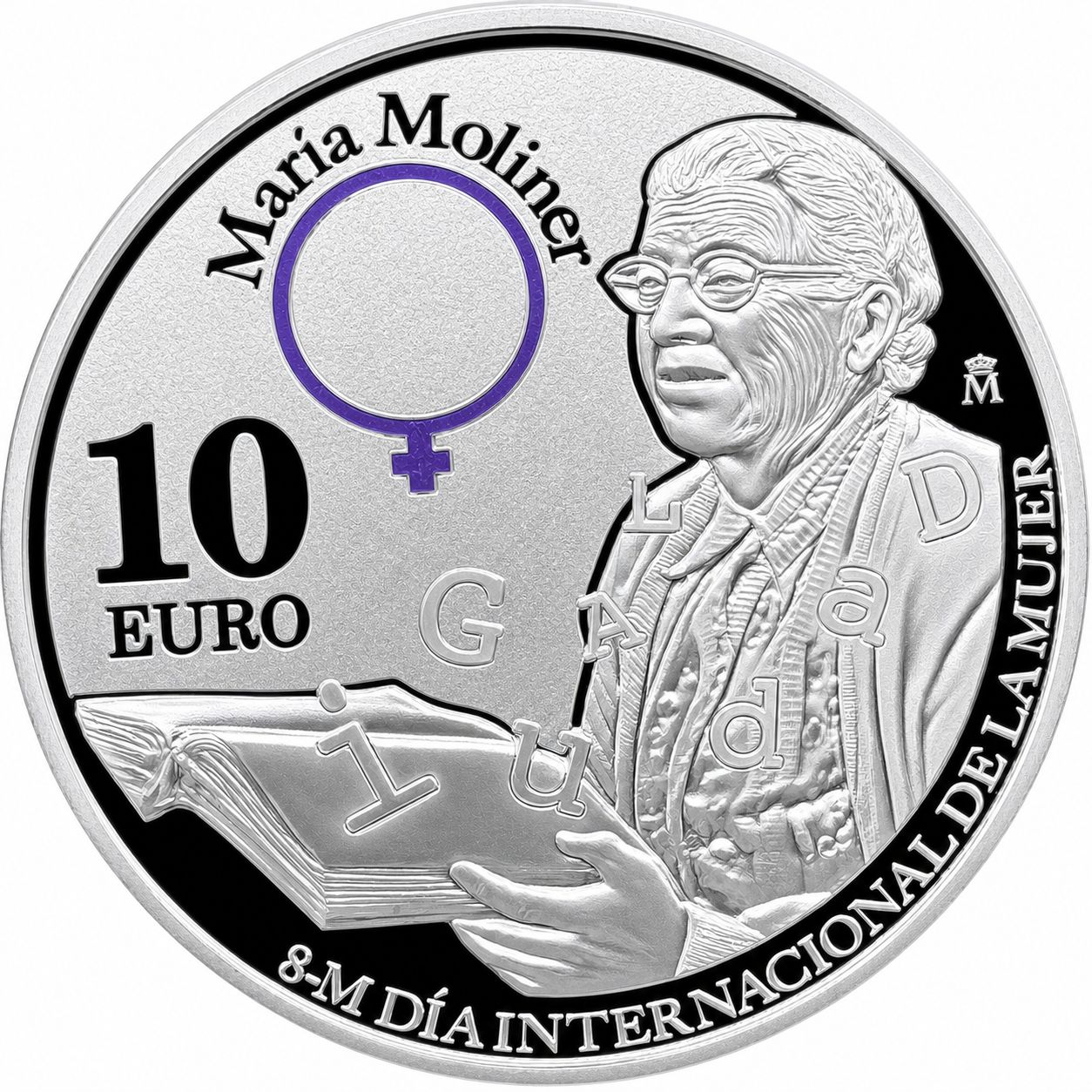 Proof 10 euro España 2025 - Maria Moliner Proof 10 euro España 2025 - Maria Moliner