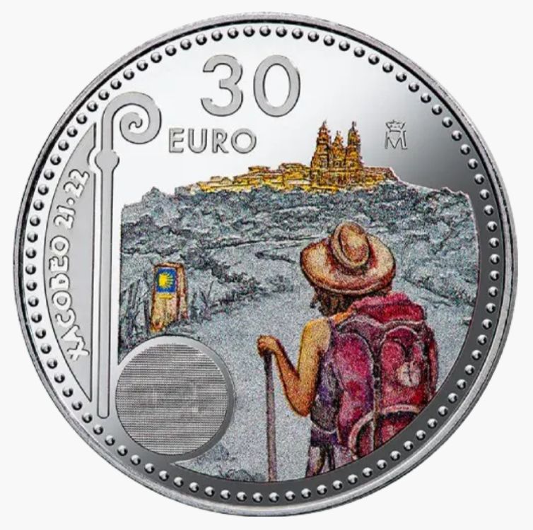 UNC 30 euro España 2021 - Xacobeo UNC 30 euro España 2021 - Xacobeo