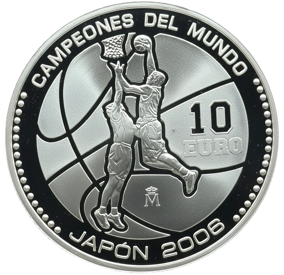 Proof 10 euro España 2006 - Campeones del Mundo Baloncesto Japón Proof 10 euro España 2006 - Campeones del Mundo Baloncesto Japón