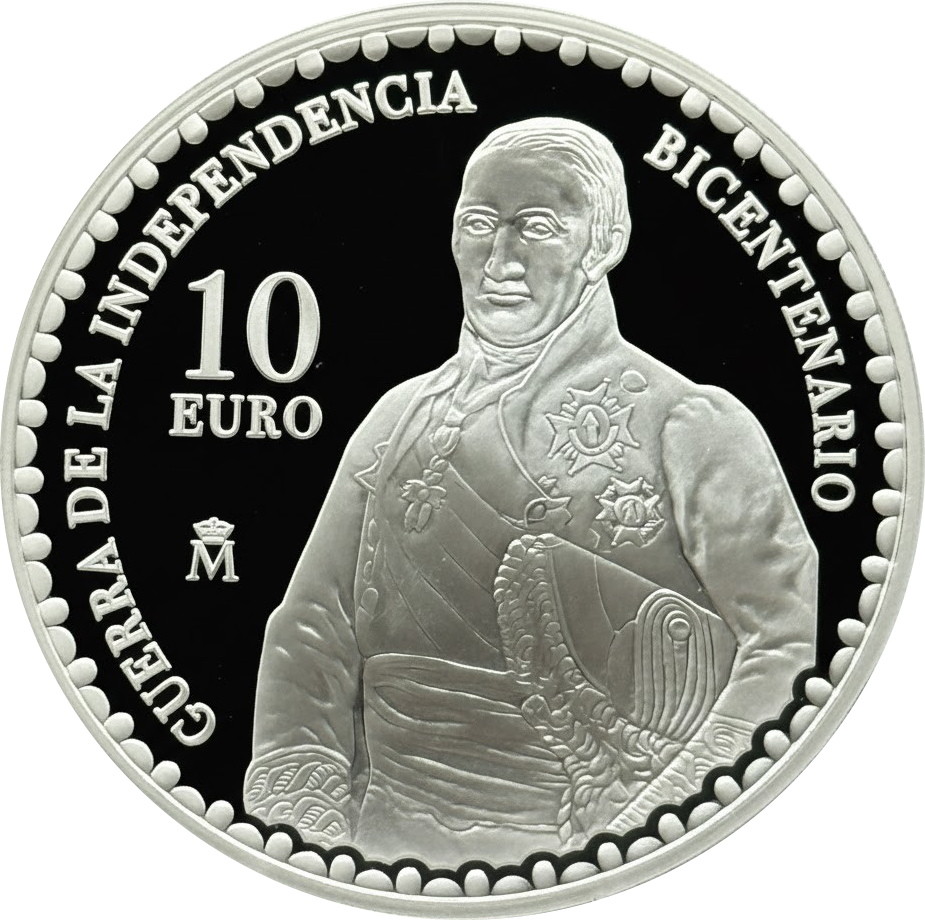Proof 10 euro España 2008 - El General Castaños