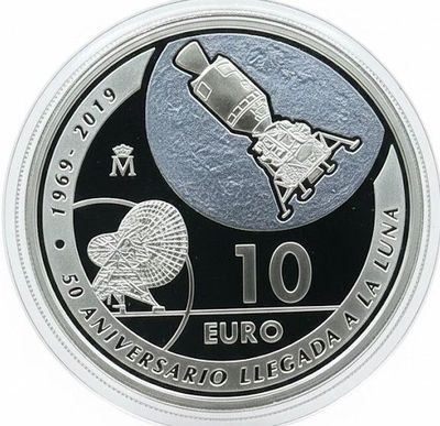 Proof 10 euro España 2019 - Luna