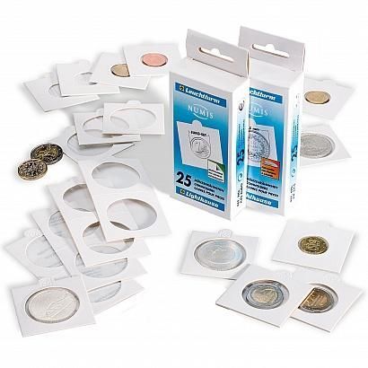 Carton Autoadhesivo Blanco 27.5 mm (2 Euro) Carton Autoadhesivo Blanco 27.5 mm (2 Euro)