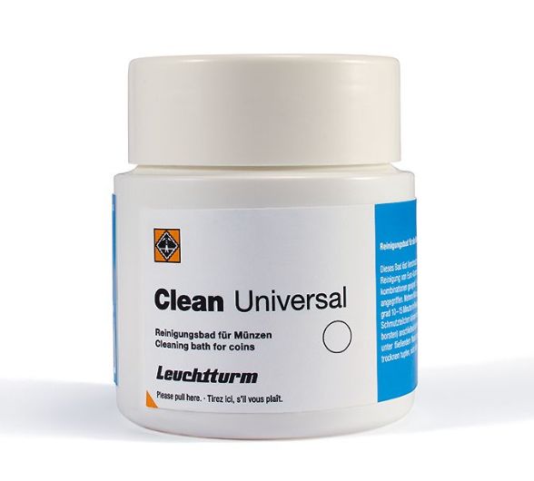 Baño limpiador de monedas para cualquier metal, 200 ml Baño limpiador de monedas para cualquier metal, 200 ml