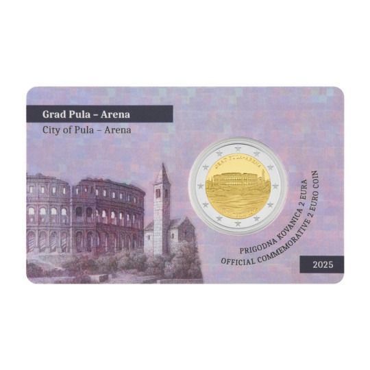 Coincard 2 euro Croacia 2025 - Ciudad de Pula