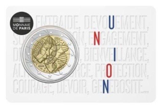 Coincard 2 euro Francia 2020 - Investigación Médica