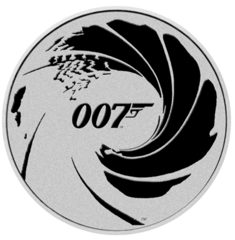 1 onza Tuvalu 2022 - James Bond 007
