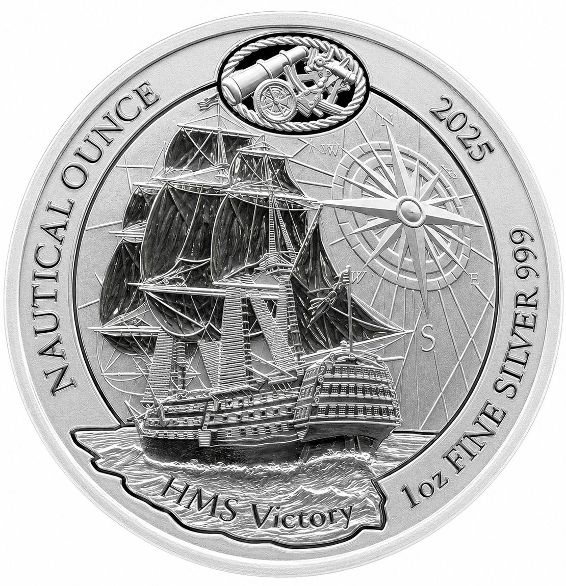 1 onza Ruanda 2025 - Nautical HMS Victory 1 onza Ruanda 2025 - Nautical HMS Victory