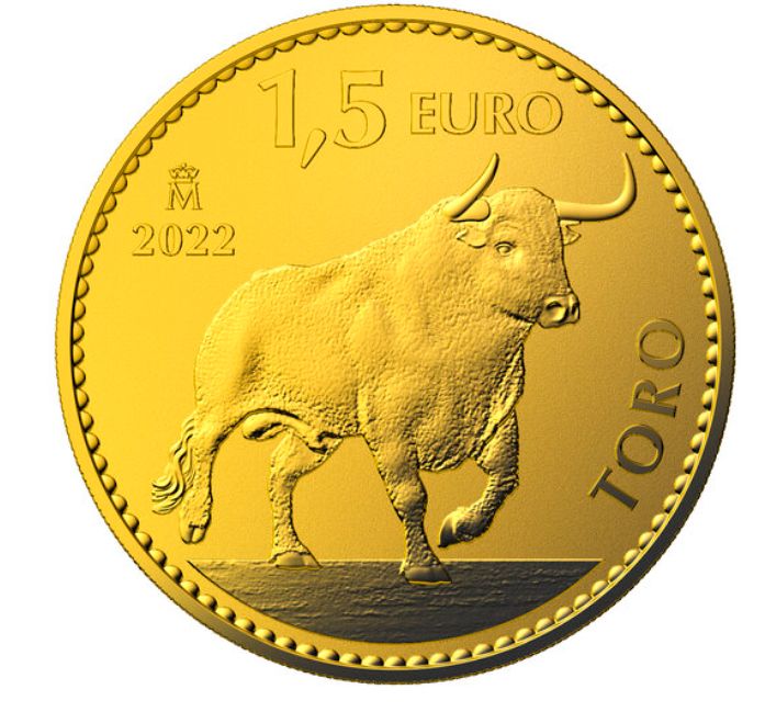 1 Onza de oro España 2022 - Toro