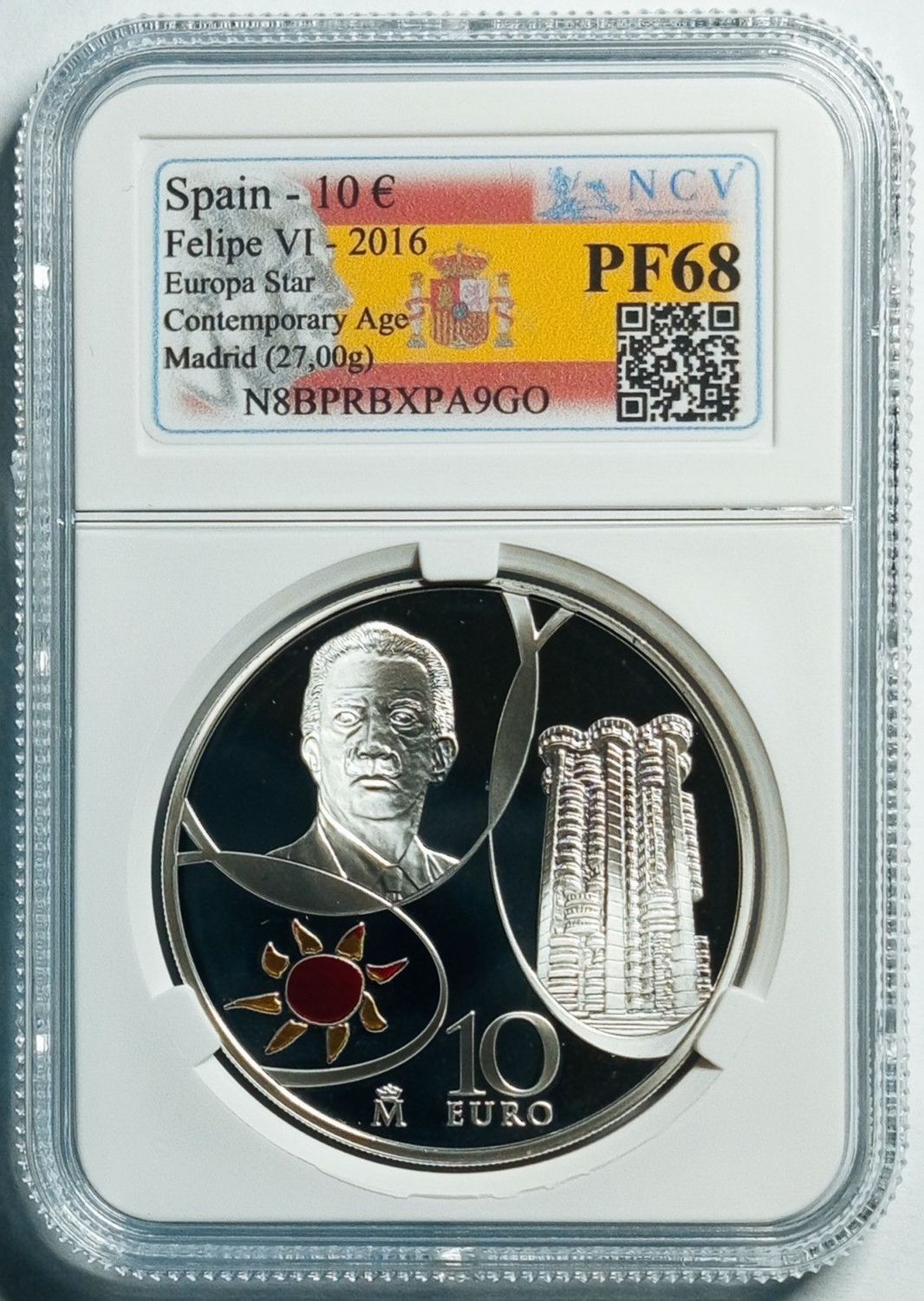 Proof 10 euro España 2016 - Europa Contemporánea