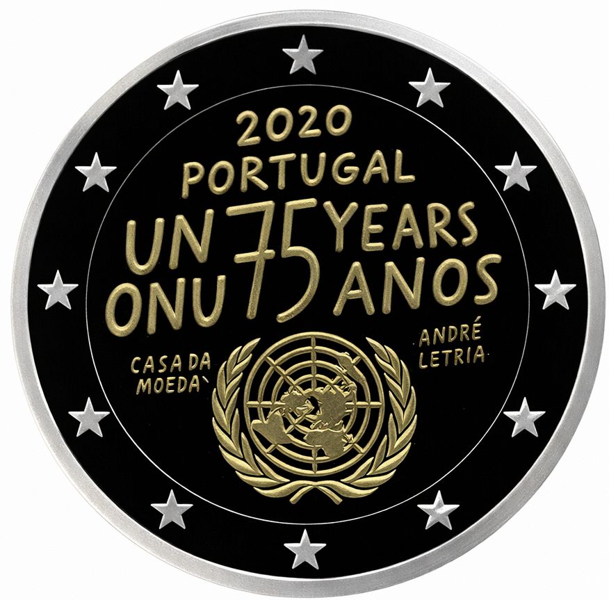 Proof 2 euro Portugal 2020 - ONU Proof 2 euro Portugal 2020 - ONU