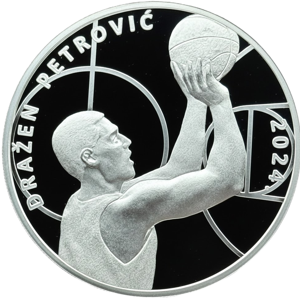 1 onza Croacia 2024 - Dražen Petrović