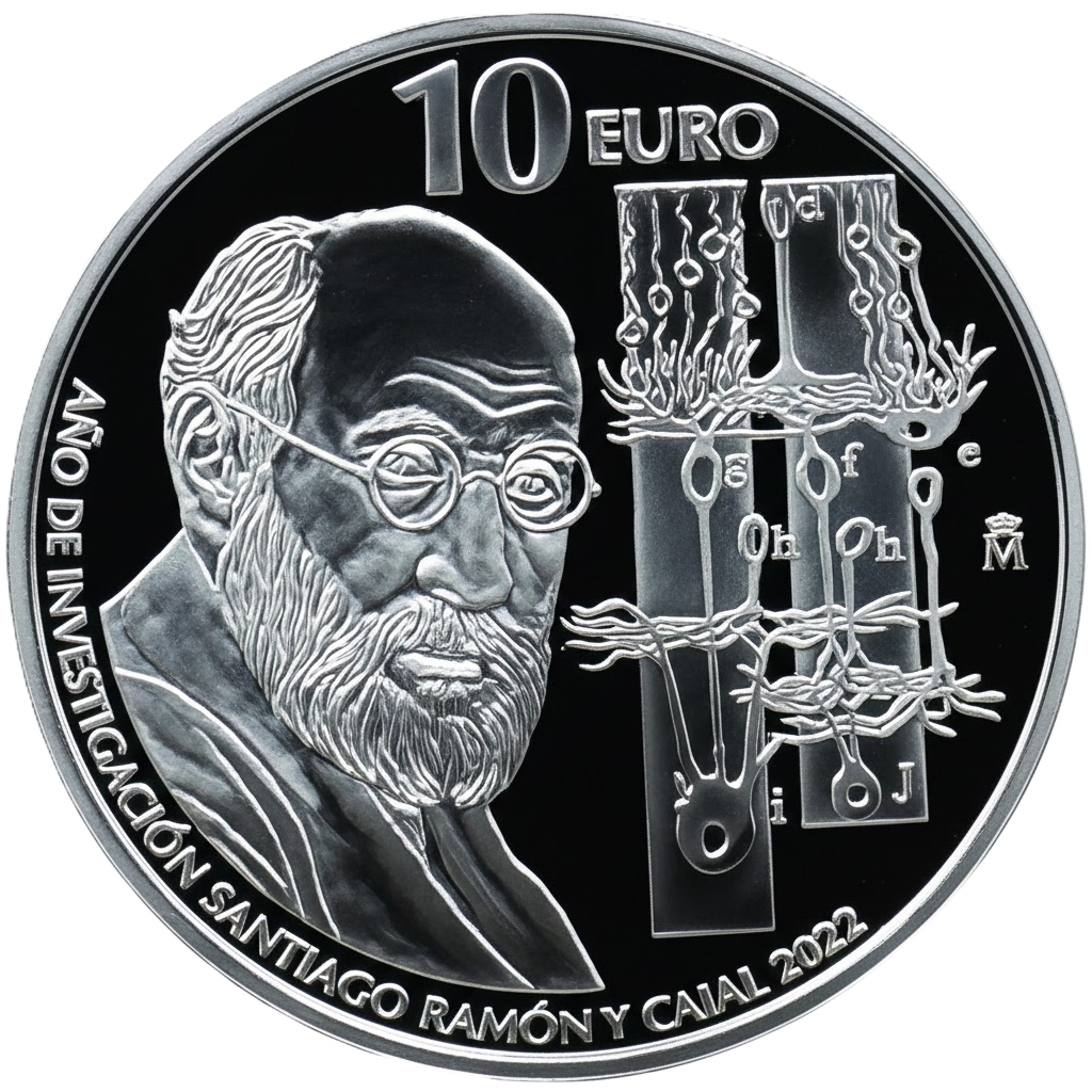 Proof 10 euro España 2022 - Ramon y Cajal