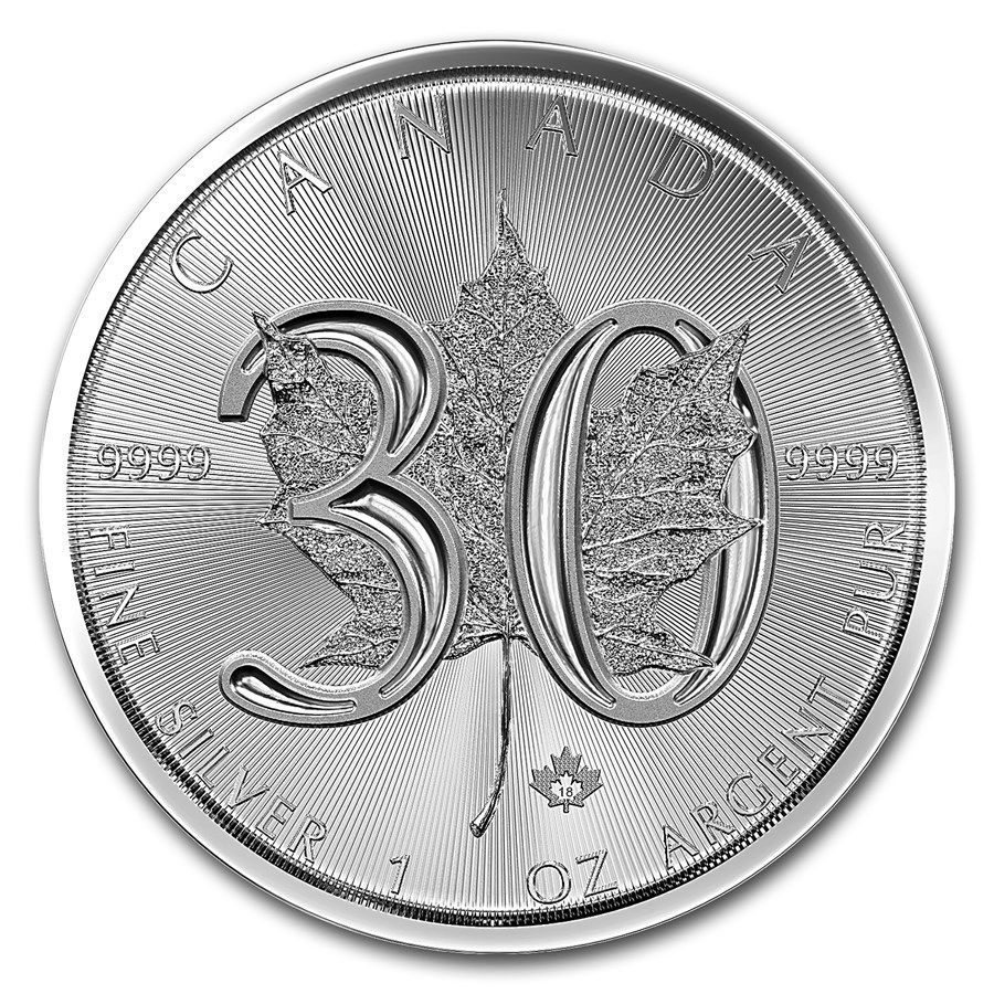 1 onza Canada 2018 - Maple leaf