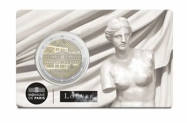 Coincard 2 euro Francia 2025 - Museo del Louvre - La Venus de Milo