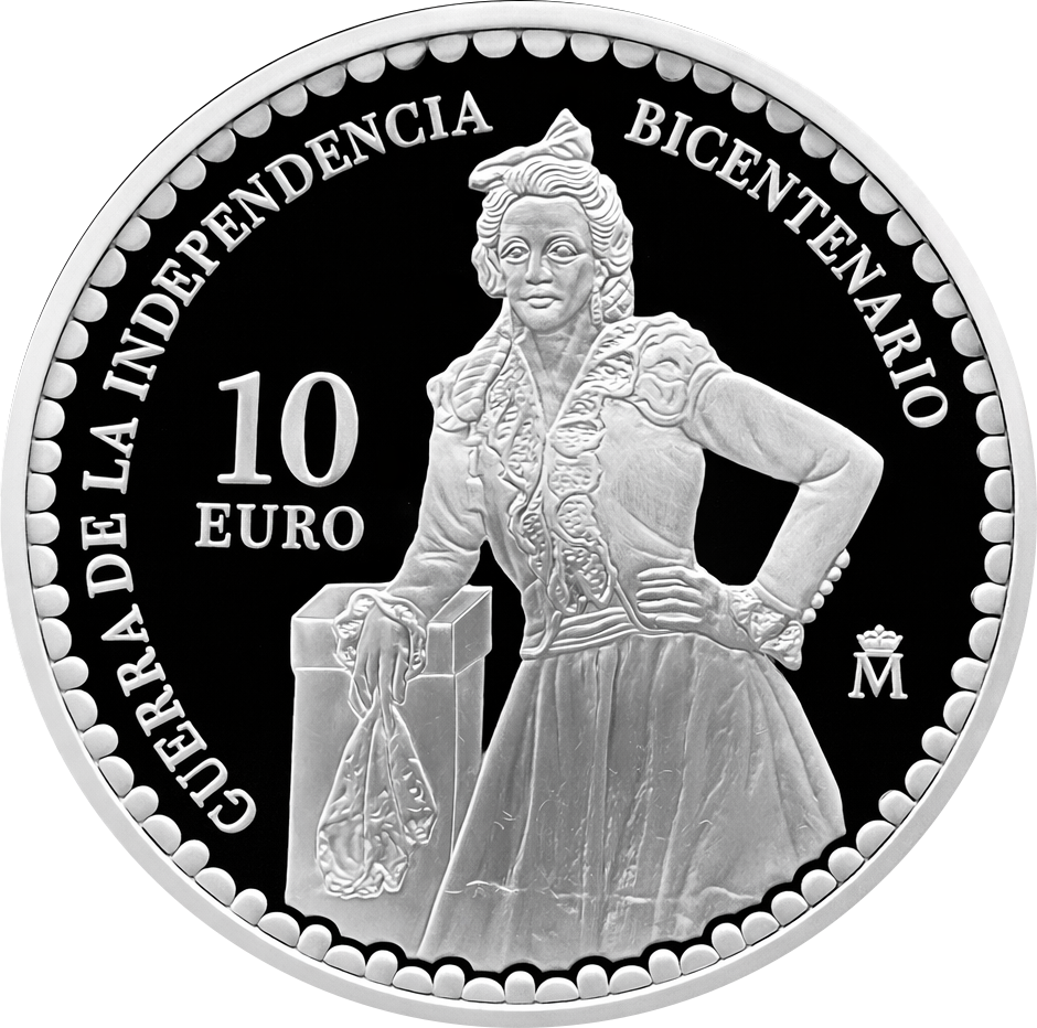Proof 10 euro España 2008 - Manuela Malasaña
