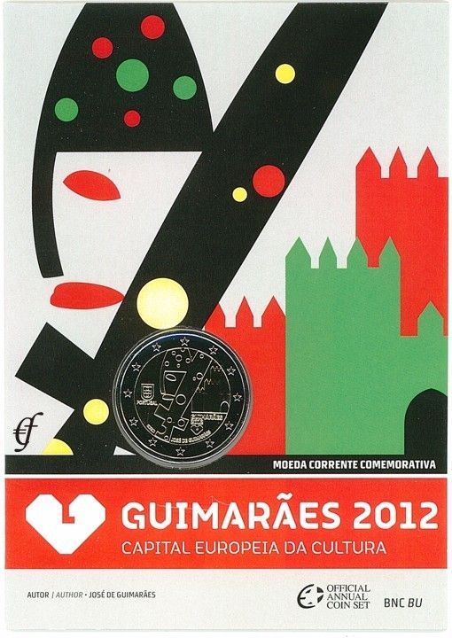 Coincard 2 euro Portugal 2012 - Guimarães