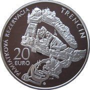 FDC 20 euro Eslovaquia 2012 - Trencin
